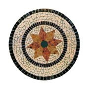 T23 table ronde en mosaïque de marbre