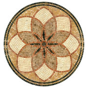 T35 table ronde en mosaïque de marbre